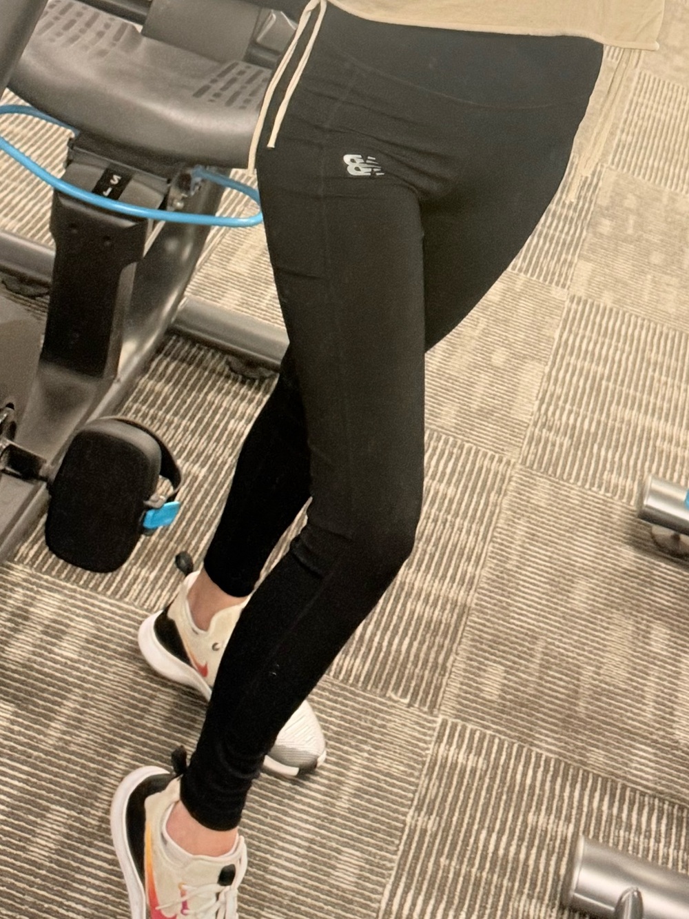 New Balance Black Logo Athletic Leggings